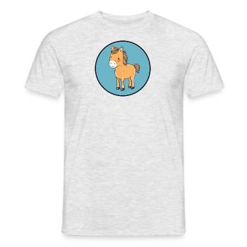 Horses Horse Pony Farm - Men's T-Shirt - heather grey - Front - AI Model Male 178 dark (178cm)