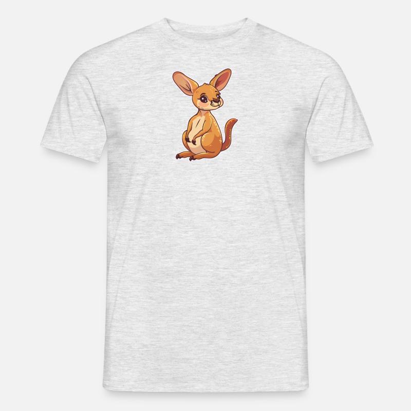 Kaenguru Aussie Sydney - Männer T-Shirt - Grau meliert