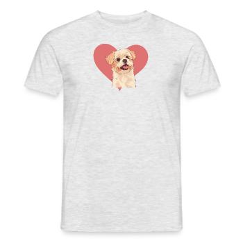 Chien Border Collie Chien Sport - T-shirt homme - gris chiné - Devant - AI Model Male 178 dark (178cm)