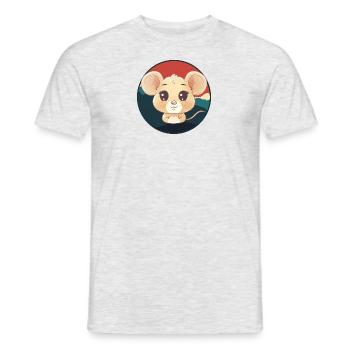 Souris Rongeur - T-shirt homme - gris chiné - Devant - AI Model Male 178 dark (178cm)
