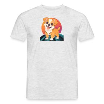 Chien Rottweiler Dresseur de chiens - T-shirt homme - gris chiné - Devant - AI Model Male 178 dark (178cm)