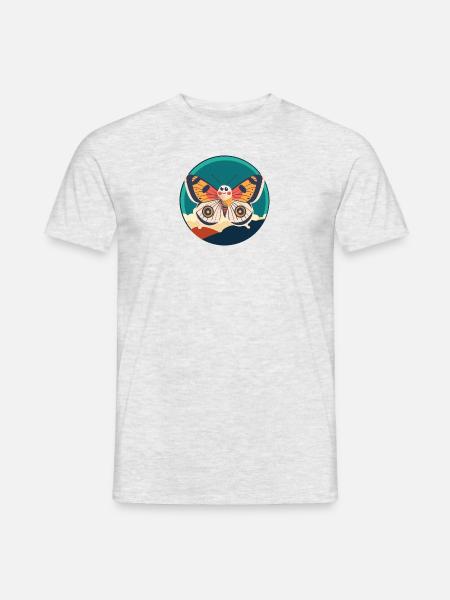 Schmetterling Waldbewohner Tierliebhaber - Männer T-Shirt - Grau meliert