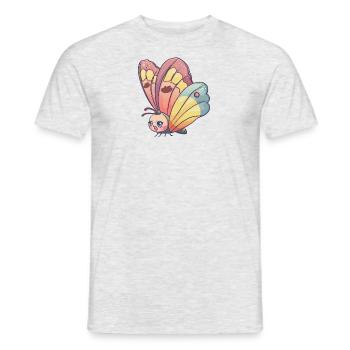 Butterfly Summer Spring - Men's T-Shirt - heather grey - Front - AI Model Male 178 dark (178cm)