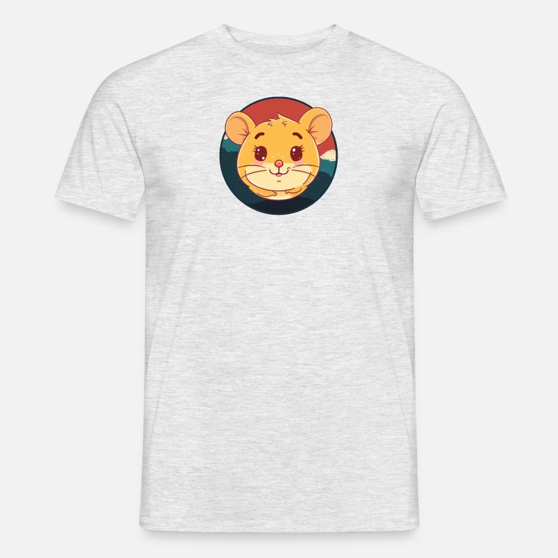 Mäuschen Maus - Männer T-Shirt - Grau meliert