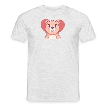 Baer Waldbewohner Waldtier - Männer T-Shirt - Grau meliert - Vorne - AI Model Male 178 dark (178cm)