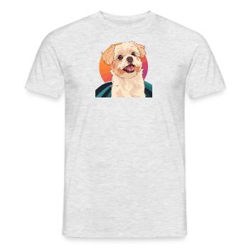Hund Hundeliebhaberin Rottweiler - Männer T-Shirt - Grau meliert - Vorne - AI Model Male 178 dark (178cm)