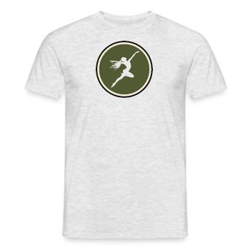Gymnastique Entraîneur de gymnastique Équilibre sur les mains - T-shirt homme - gris chiné - Devant - AI Model Male 178 dark (178cm)