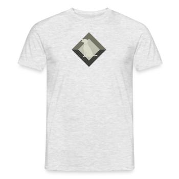 Dresseur de chiens, école canine - T-shirt homme - gris chiné - Devant - AI Model Male 178 dark (178cm)