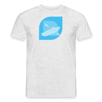 Kayak Canoë - T-shirt homme - gris chiné - Devant - AI Model Male 178 dark (178cm)