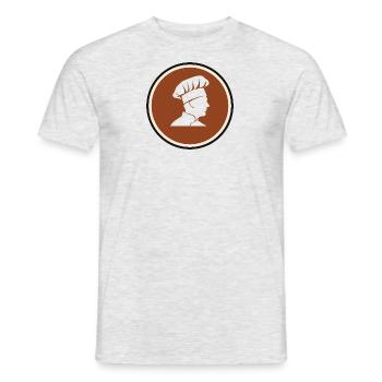 Cook Hobby Chef - Men's T-Shirt - heather grey - Front - AI Model Male 178 dark (178cm)