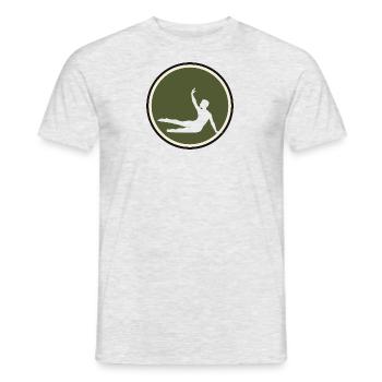 Gymnastique Gymnastique Entraînement Handstand - T-shirt homme - gris chiné - Devant - AI Model Male 178 dark (178cm)