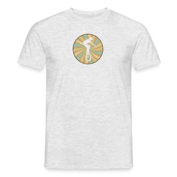 Einradfahren Artisten - Männer T-Shirt - Grau meliert - Vorne - AI Model Male 178 dark (178cm)