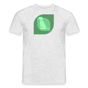 Dressage de chiens École canine Sports canins - T-shirt homme - gris chiné - Devant - AI Model Male 178 dark (178cm)