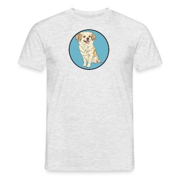 Hund Dackel Rottweiler - Männer T-Shirt - Grau meliert - Vorne - AI Model Male 178 dark (178cm)