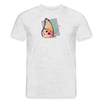 Butterfly Butterfly Summer - Men's T-Shirt - heather grey - Front - AI Model Male 178 dark (178cm)