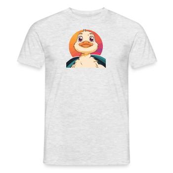 Ente Quak - Männer T-Shirt - Grau meliert - Vorne - AI Model Male 178 dark (178cm)