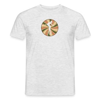 Einradfahren Einrad Pedale - Männer T-Shirt - Grau meliert - Vorne - AI Model Male 178 dark (178cm)
