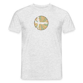 Agent de bord Trafic aérien des aéronefs - T-shirt homme - gris chiné - Devant - AI Model Male 178 dark (178cm)