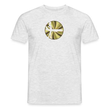 Agent de bord Trafic aérien - T-shirt homme - gris chiné - Devant - AI Model Male 178 dark (178cm)