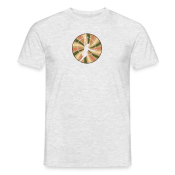 Entraînement de gymnastique Équilibre sur les mains de gymnastique - T-shirt homme - gris chiné - Devant - AI Model Male 178 dark (178cm)