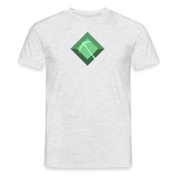 Mineur minier - T-shirt homme - gris chiné - Devant - AI Model Male 178 dark (178cm)