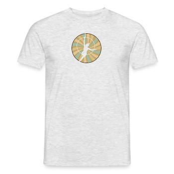 Gymnastics Gymnastics Gymnastics Training - Men's T-Shirt - heather grey - Front - AI Model Male 178 dark (178cm)