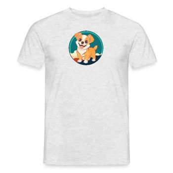 Chien Rottweiler Amoureux des chiens - T-shirt homme - gris chiné - Devant - AI Model Male 178 dark (178cm)