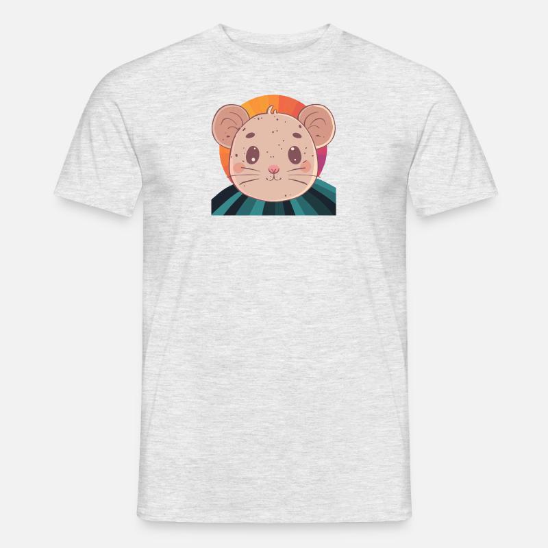 Mäuse Ratte - Männer T-Shirt - Grau meliert