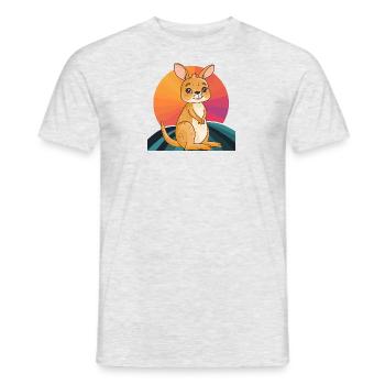 Kaenguru Kangaroo Melbourne - T-shirt homme - gris chiné - Devant - AI Model Male 178 dark (178cm)