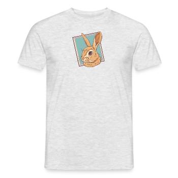 Bunny Easter - Men's T-Shirt - heather grey - Front - AI Model Male 178 dark (178cm)