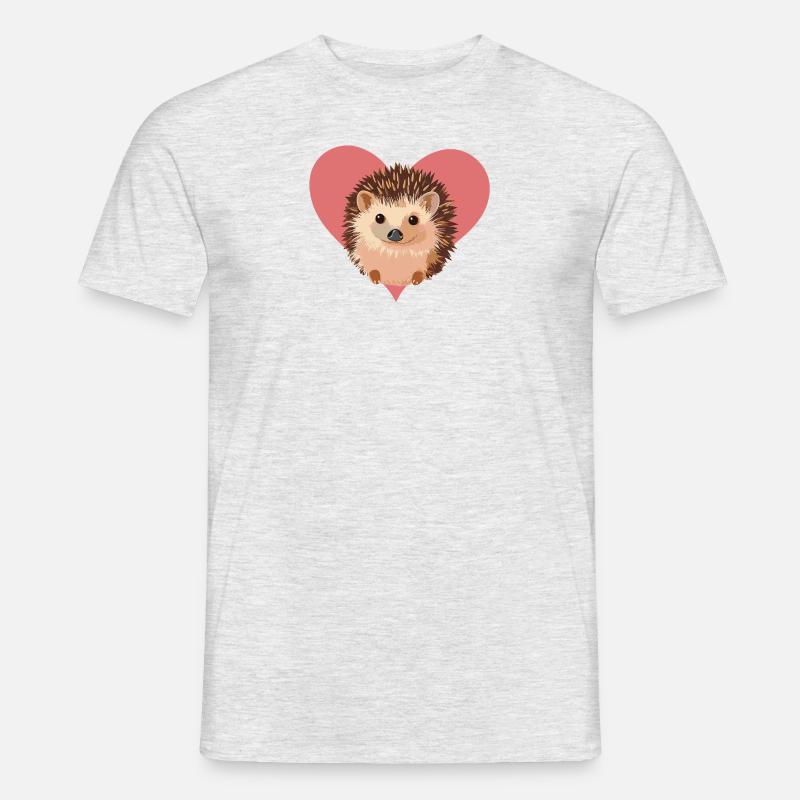 Igel Spitz Dornig - Männer T-Shirt - Grau meliert
