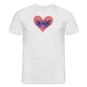 Bat Animal Lover - Men's T-Shirt - heather grey - Front - AI Model Male 178 dark (178cm)