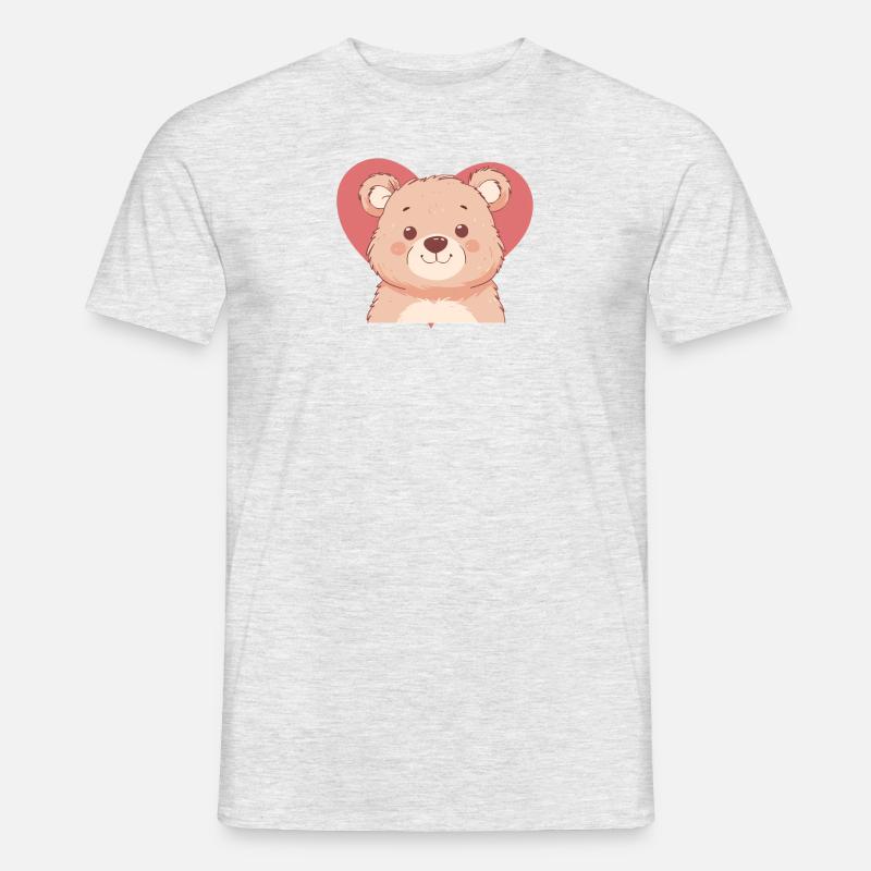 Baer Baeren Eisbär - Männer T-Shirt - Grau meliert