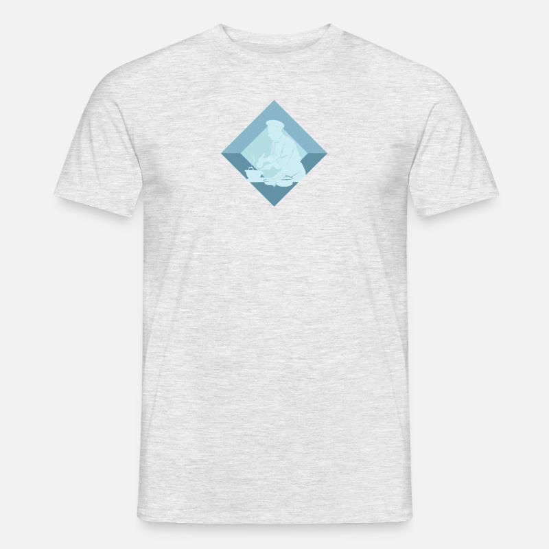 Koch Kochen - Männer T-Shirt - Grau meliert
