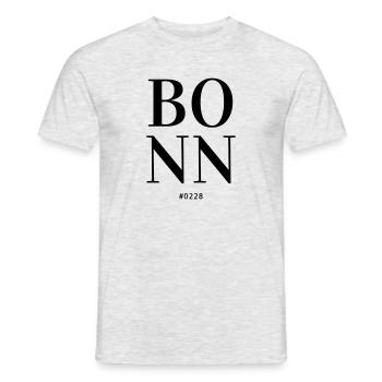 BONN 0228 - T-shirt homme - gris chiné - Devant - AI Model Male 178 dark (178cm)