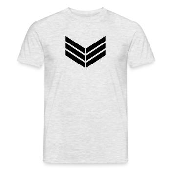 Plume, flèche, empennage, , tir à l'arc, arc - T-shirt homme - gris chiné - Devant - AI Model Male 178 dark (178cm)