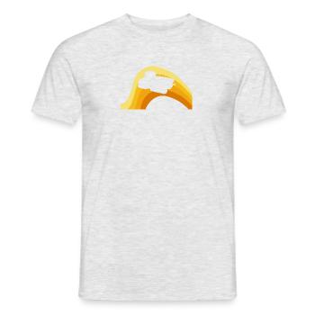 Récolte de l’agriculteur - T-shirt homme - gris chiné - Devant - AI Model Male 178 dark (178cm)