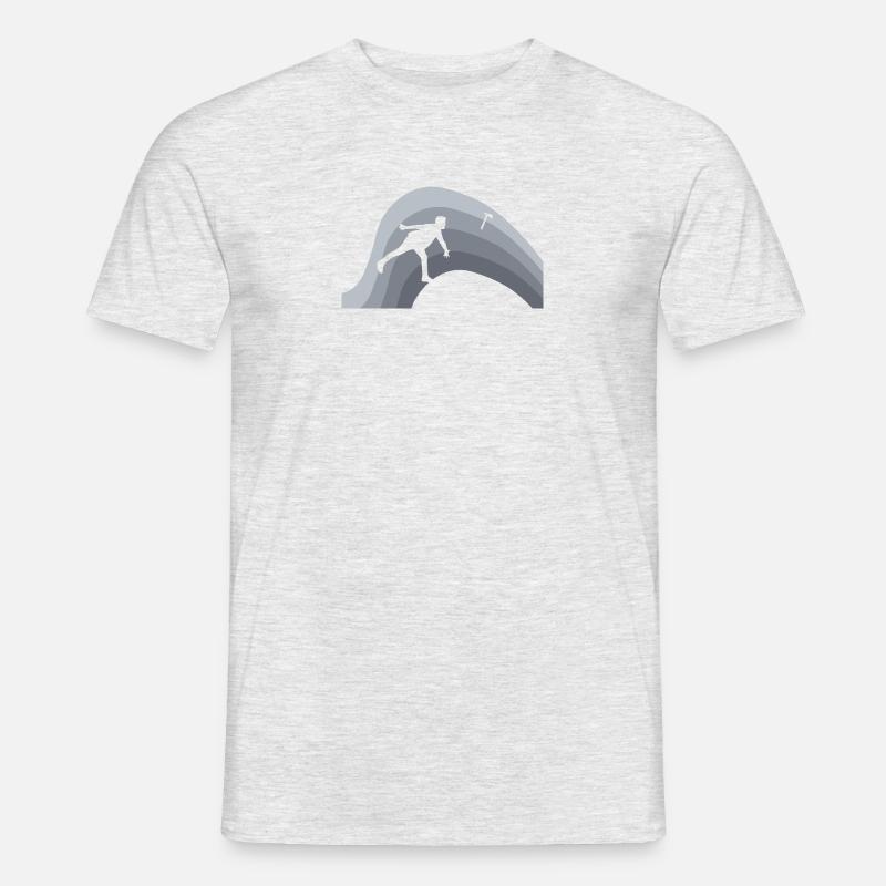 Axtwerfen Axt Axe Throwing - Männer T-Shirt - Grau meliert