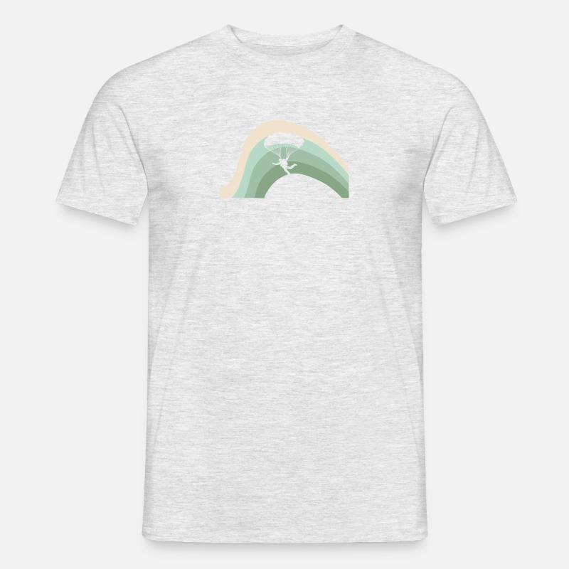 Skydiving Skydive Base Jumping - Männer T-Shirt - Grau meliert