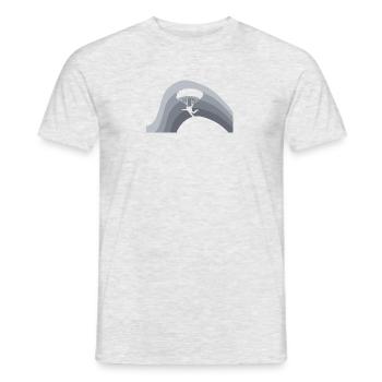 Skydive Skydiving - Men's T-Shirt - heather grey - Front - AI Model Male 178 dark (178cm)