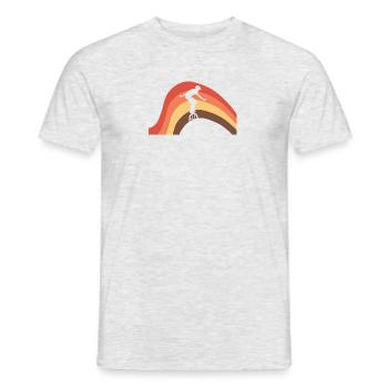Unicycling Unicycle Artists - Men's T-Shirt - heather grey - Front - AI Model Male 178 dark (178cm)