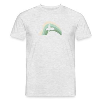 Car salesman sports car - Men's T-Shirt - heather grey - Front - AI Model Male 178 dark (178cm)