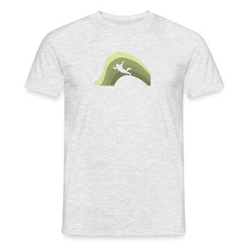 Parachutisme Parachutisme Adrénaline - T-shirt homme - gris chiné - Devant - AI Model Male 178 dark (178cm)