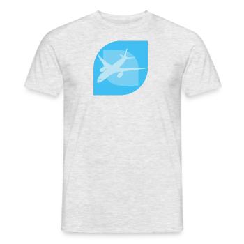 Aerospace Engineering Aircraft Aviation - Men's T-Shirt - heather grey - Front - AI Model Male 178 dark (178cm)