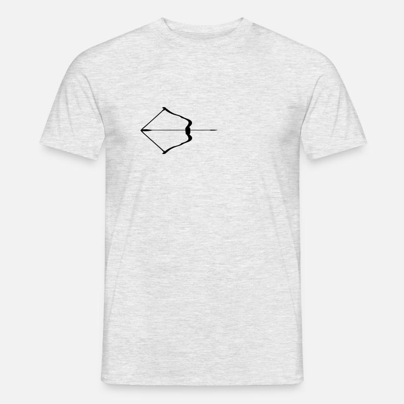 Pfeil und Bogen - Männer T-Shirt - Grau meliert