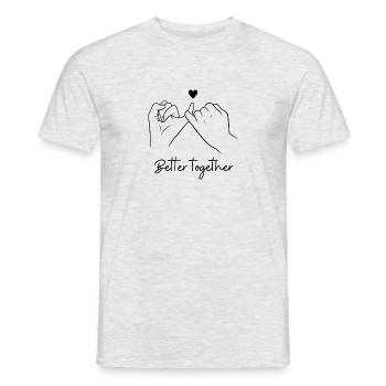 Friendship - Männer T-Shirt - Grau meliert - Vorne - AI Model Male 178 dark (178cm)
