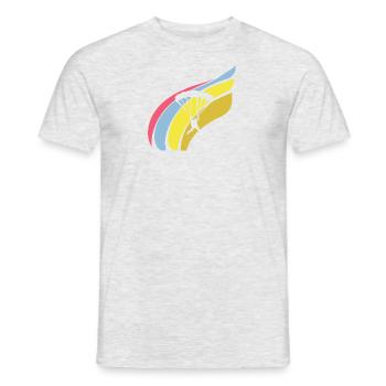 Paragliding Fallschirm Extremsport - Männer T-Shirt - Grau meliert - Vorne - AI Model Male 178 dark (178cm)
