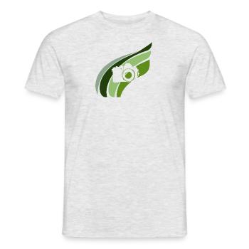 Fotografie Objektiv Kamera - Männer T-Shirt - Grau meliert - Vorne - AI Model Male 178 dark (178cm)