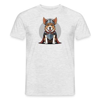 Chien Chevalier Guerrier Chien Cadeau Guerrier Chevalier - T-shirt homme - gris chiné - Devant - AI Model Male 178 dark (178cm)