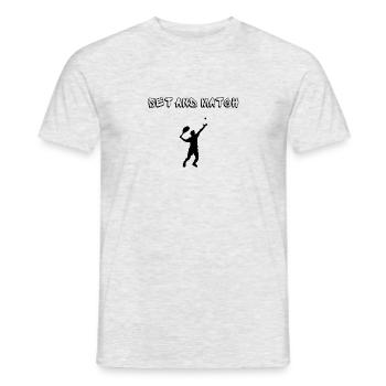 Set und Match - Männer T-Shirt - Grau meliert - Vorne - AI Model Male 178 dark (178cm)